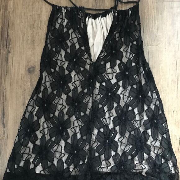 Be | Black & Cream Lace Halter Blouse | Size: S | NWOT - Picture 8 of 12